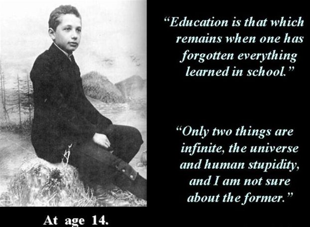 Albert Einstein at the age of 14